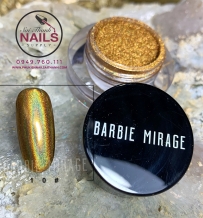 Tráng gương cầu vồng vàng siêu sáng Barbie Mirage MA10#